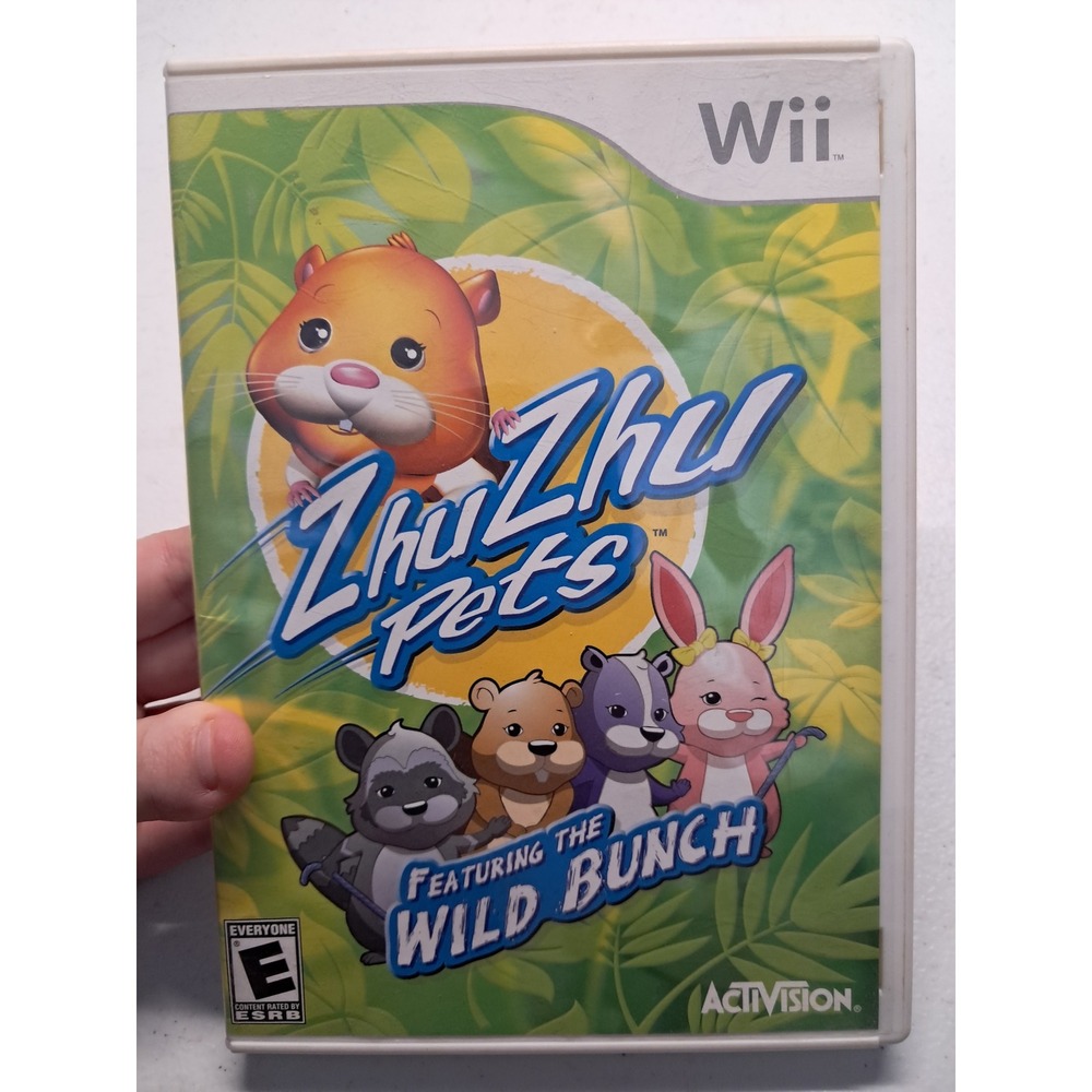 ZhuZhu Pets Featuring The Wild‎ Bunch Nintendo Wii Game Activision RVL-S2ZE-USA